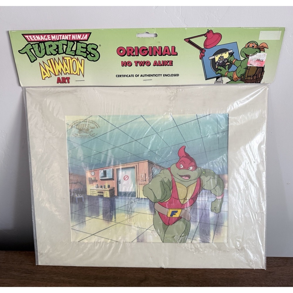 Teenage Mutant Ninja Turtles TMNT Original Animation Art Cel w/ COA